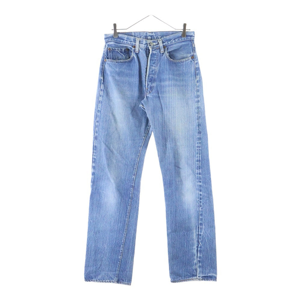 Levi's(リーバイス) 70S VINTAGE 501 66後期 両面スモールe ボタン裏6 ボタンフライストレートデニムパンツ ジーンズ インディゴ
