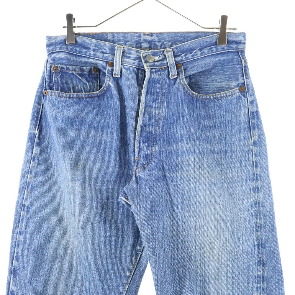 Levi's(リーバイス) 70S VINTAGE 501 66後期 両面スモールe ボタン裏6 ボタンフライストレートデニムパンツ ジーンズ インディゴ