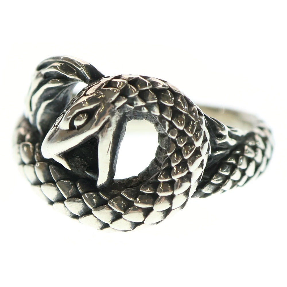 Bizarre(ビザール) ロゴ刻印 クロススネーク リング シルバー