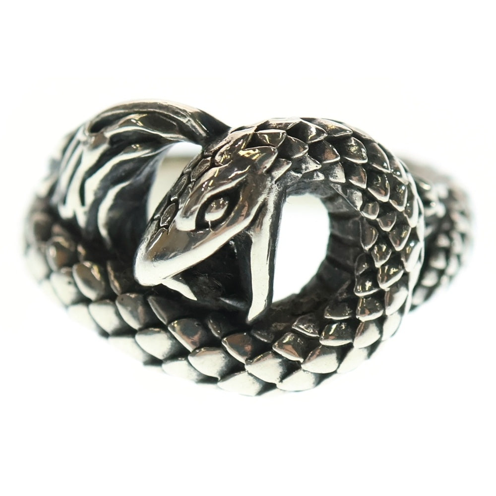 Bizarre(ビザール) ロゴ刻印 クロススネーク リング シルバー