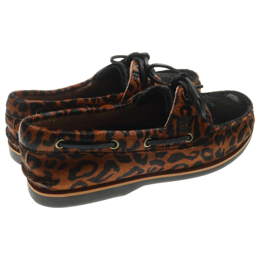 WACKO MARIA(ワコマリア) ×TIMBERLAND LEOPARD CLASSIC BOAT 2 ティンバーランド レオパードデッキシューズ ブラウン US9/27cm 0A5YYB