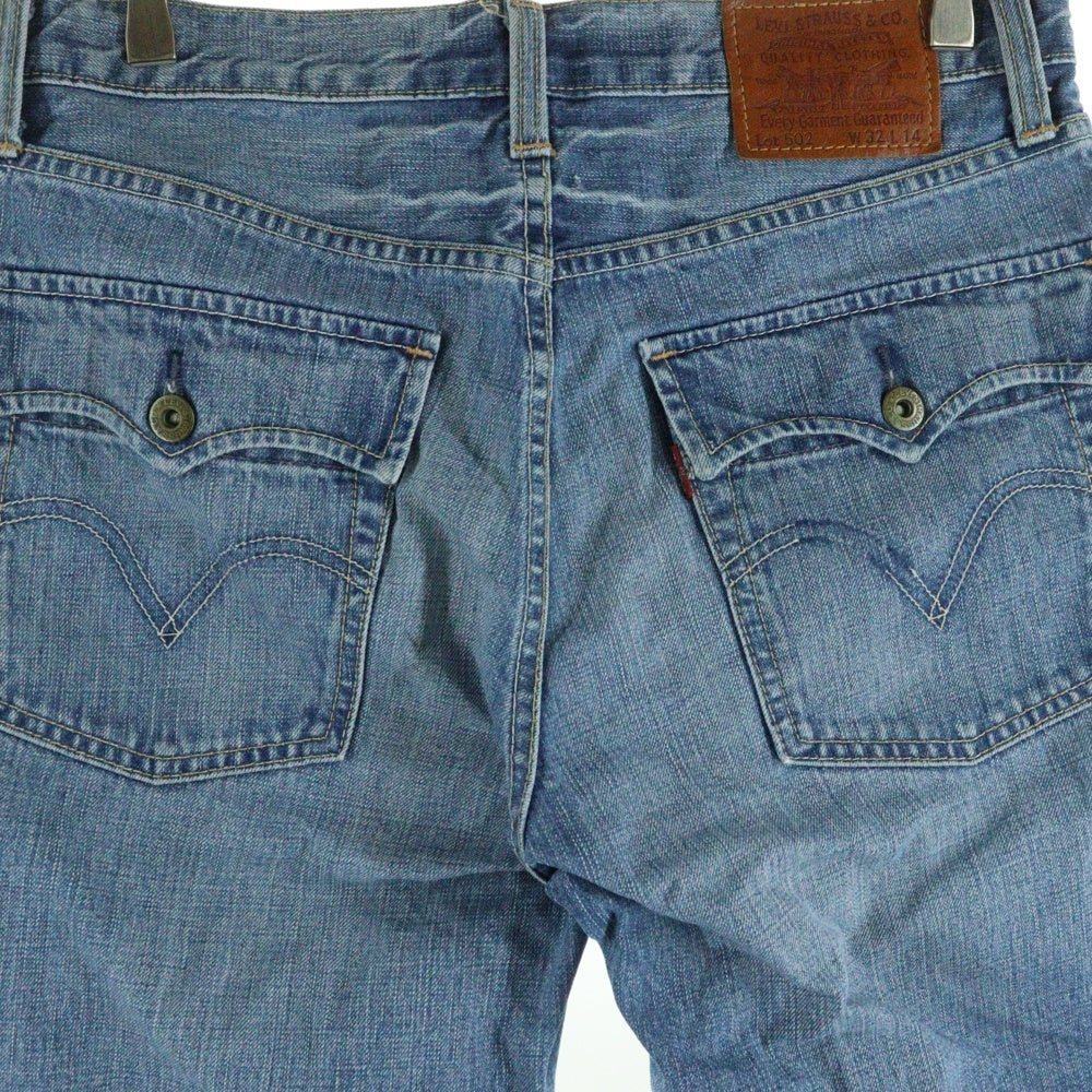 Levi's(リーバイス) 502 ボタン裏無し ジップフライ デニム ハーフパンツ ショーツ インディゴ SF502-0008