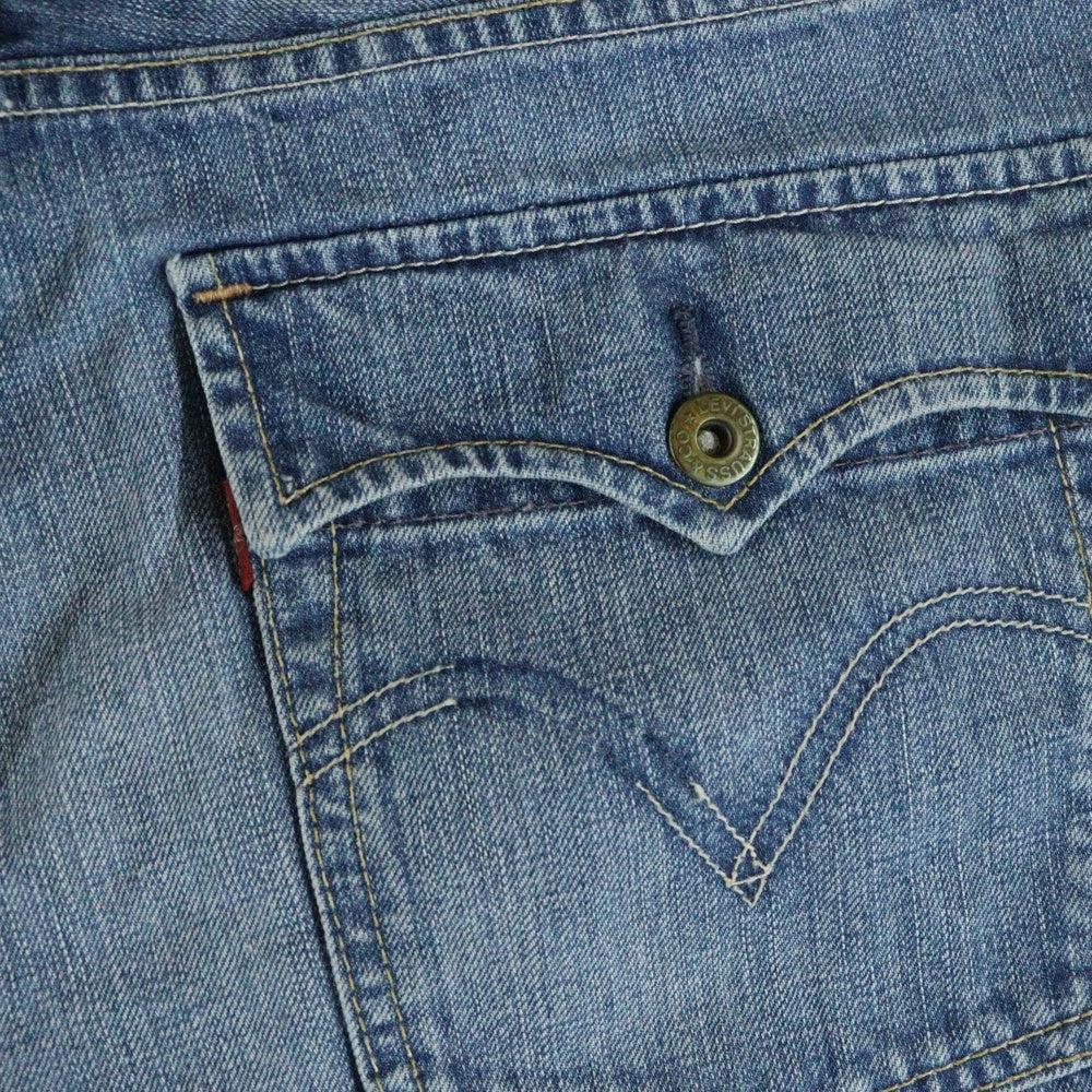 Levi's(リーバイス) 502 ボタン裏無し ジップフライ デニム ハーフパンツ ショーツ インディゴ SF502-0008