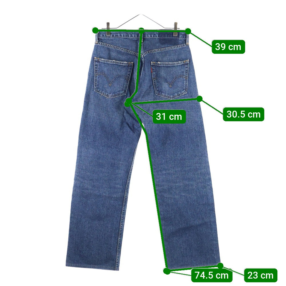 Levi's(リーバイス) 534 ボタン裏無し ジップフライ ストレート デニムパンツ インディゴ UL534-02