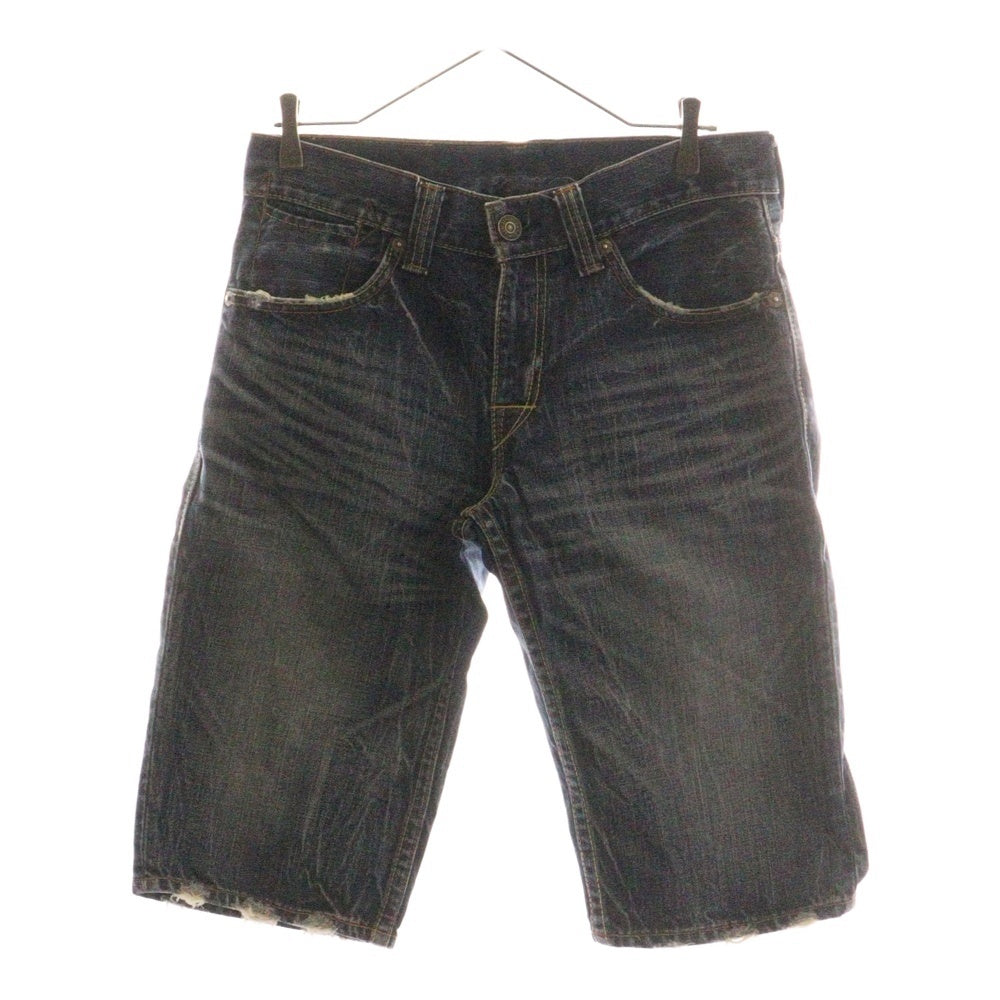 Levi's(リーバイス) 502 ボタン裏無し ジップフライ デニム ハーフパンツ ショーツ インディゴ SN502-0004