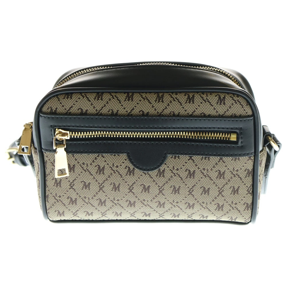 MOUSSY(マウジー) 総柄 ミニショルダーバック ベージュ/ブラック