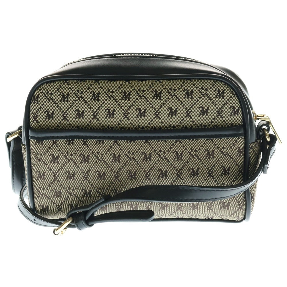 MOUSSY(マウジー) 総柄 ミニショルダーバック ベージュ/ブラック