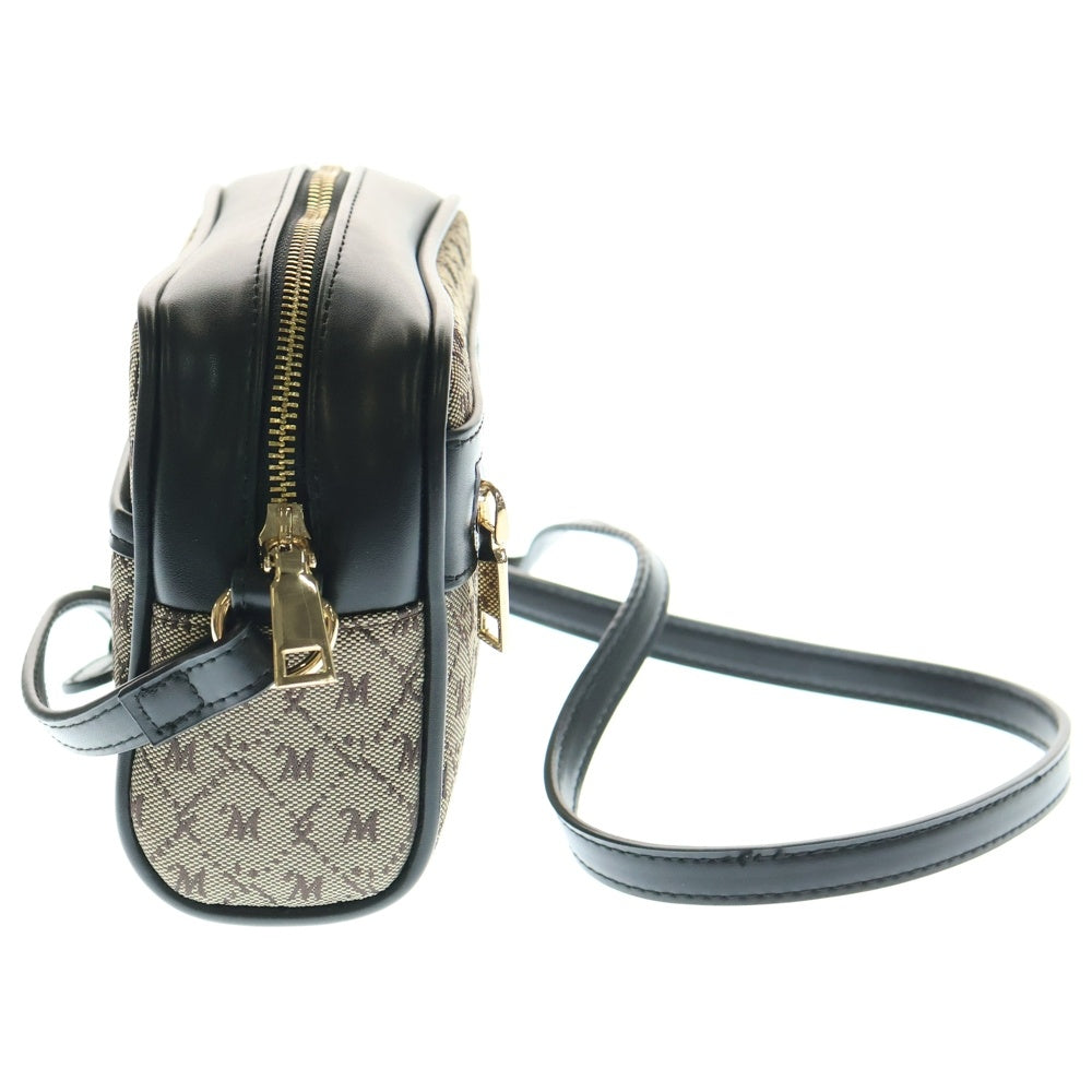 MOUSSY(マウジー) 総柄 ミニショルダーバック ベージュ/ブラック