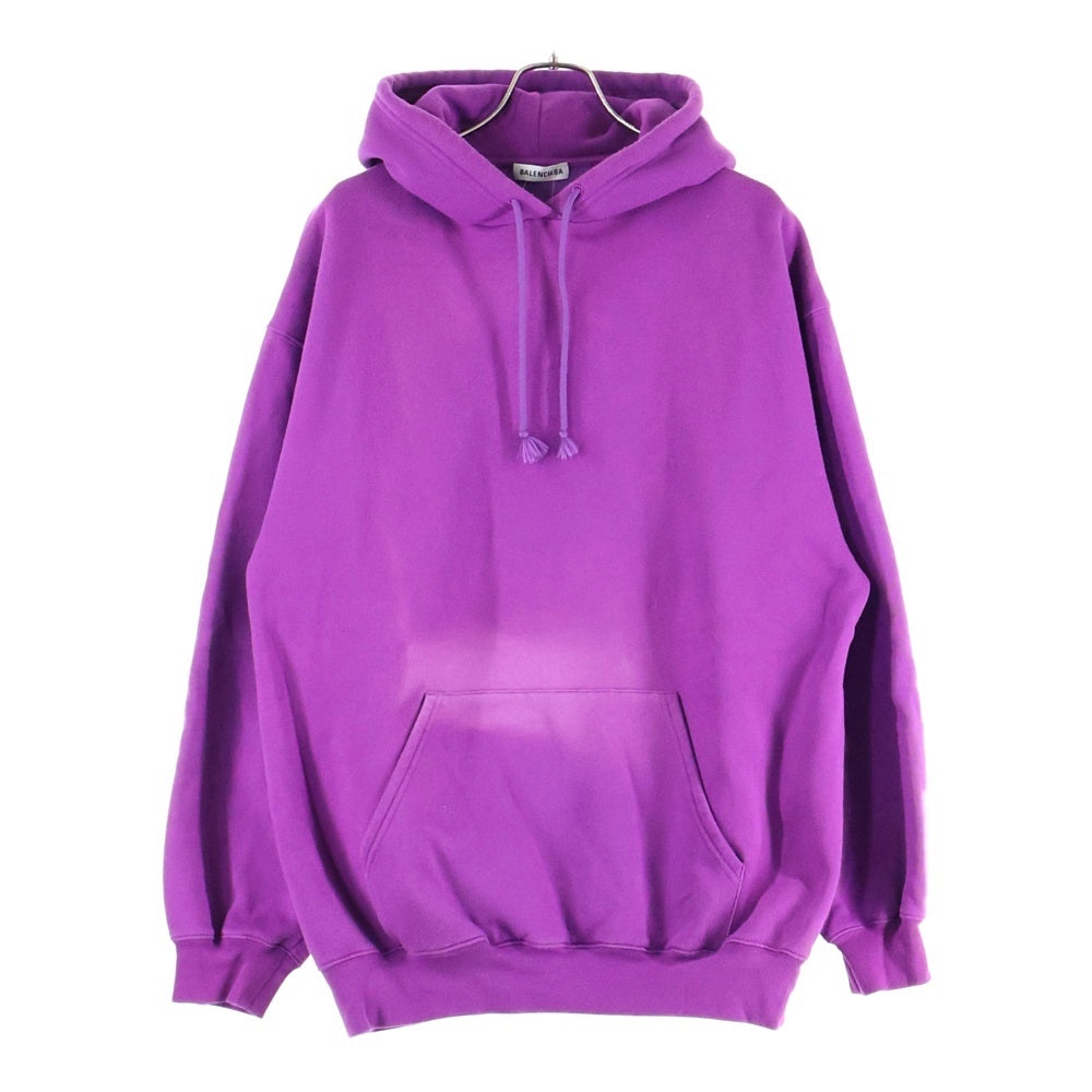 BALENCIAGA(バレンシアガ) 18AW BACK LOGO HOODIE バックロゴ プルオーバーフーディー パーカー スウェット パープル 530419