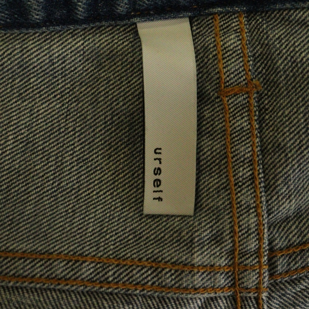 NO BRAND(ノーブランド) URSELF TYPE BOB ユアセルフ タイプボブ ジップフライ テーパードデニムパンツ インディゴ