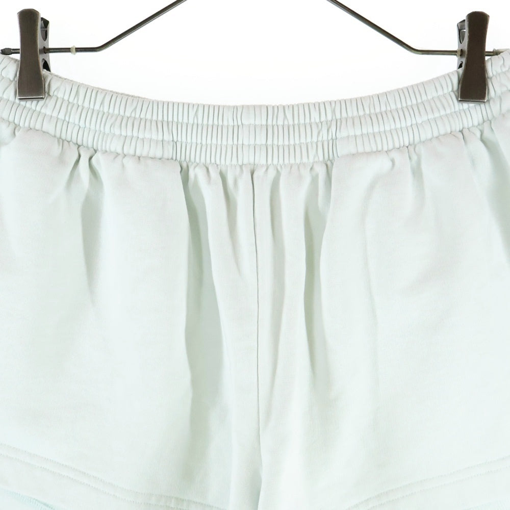 BALENCIAGA(バレンシアガ) 23SS ドローストリング ランニング スウェット ハーフパンツ ショーツ ライトブルー 744725