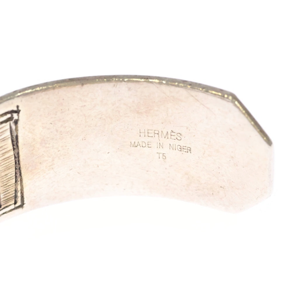 HERMES(エルメス) Touareg トゥアレグ 民族柄 バングル ブレスレット シルバー