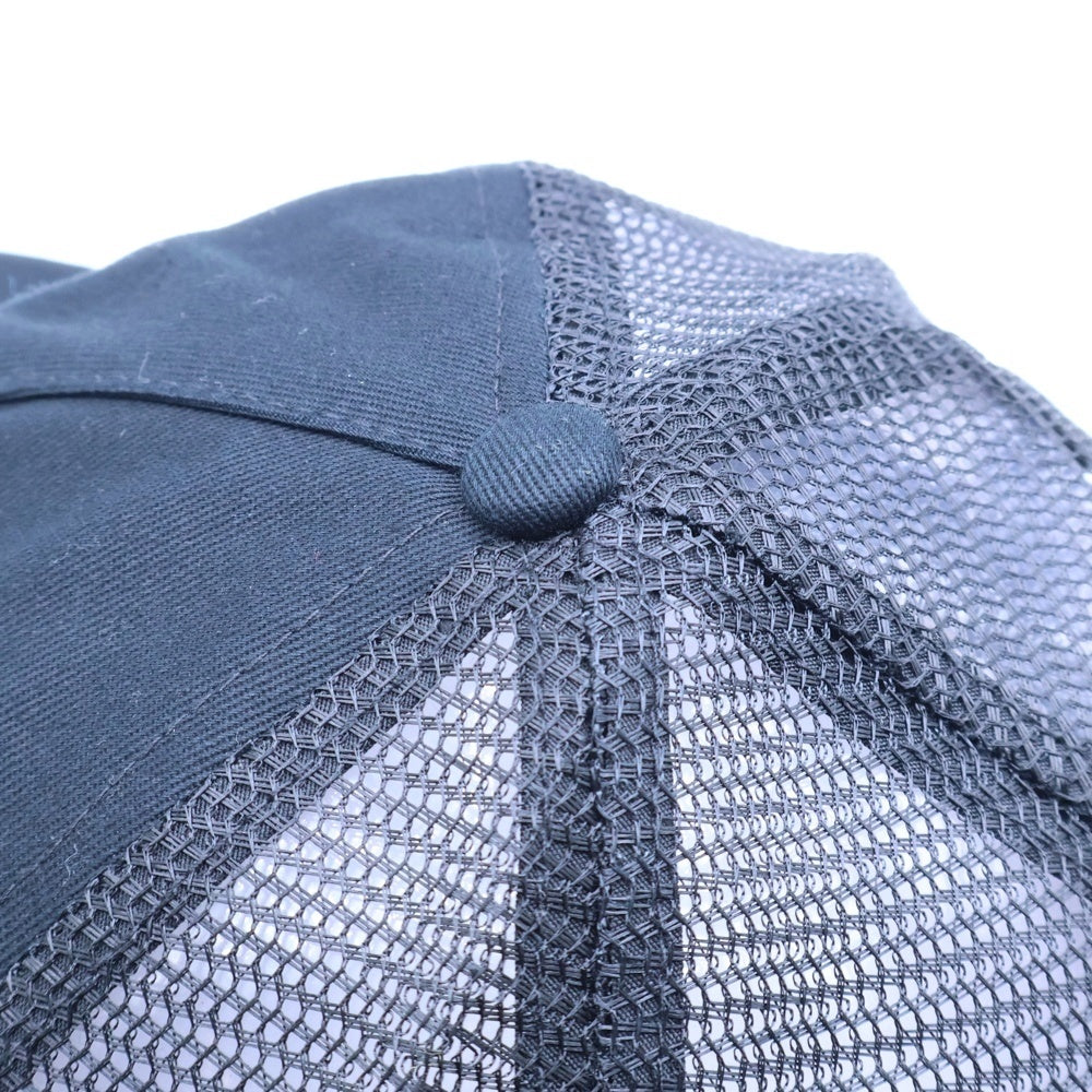 SUPREME(シュプリーム) 23SS HOSP Mesh Back 5-Panel Cap フロントデザイン メッシュキャップ 帽子 ブラック