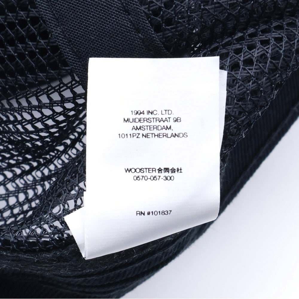 SUPREME(シュプリーム) 23SS HOSP Mesh Back 5-Panel Cap フロントデザイン メッシュキャップ 帽子 ブラック