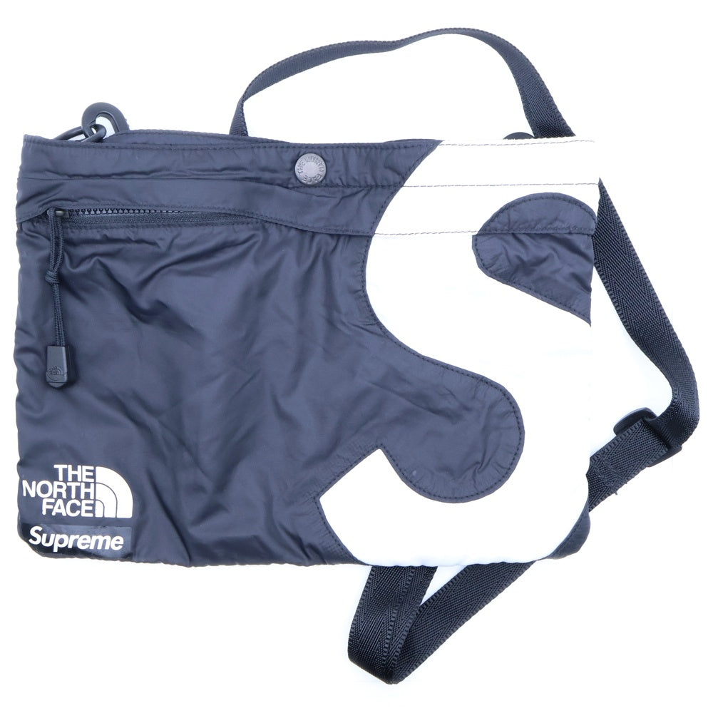 SUPREME(シュプリーム) ×THE NORTH FACE TNF S LOGO shoulder Bag Sロゴデザイン ショルダーバッグ ブラック