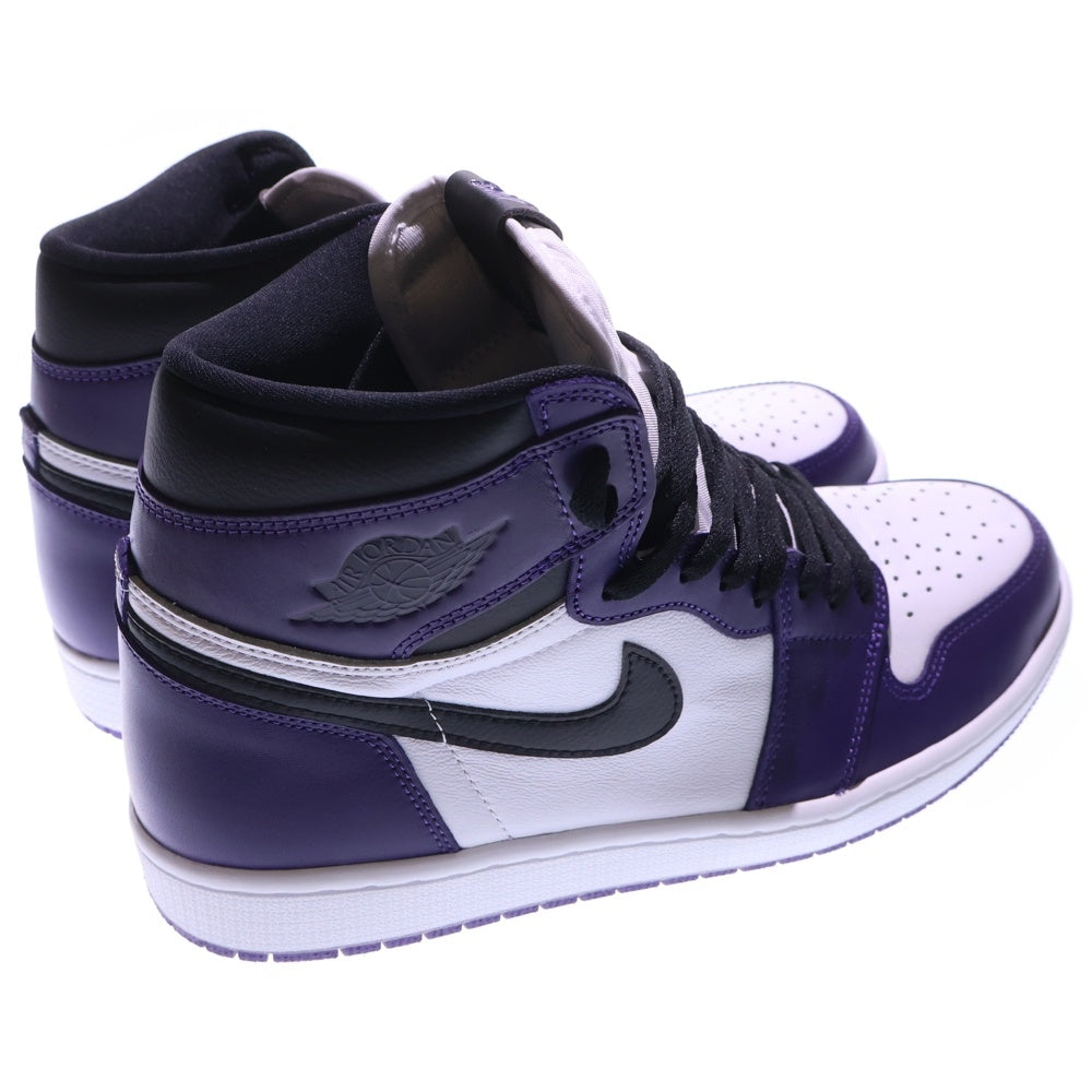 NIKE(ナイキ) AIR JORDAN 1 RETRO HIGH OG COURT PURPLE エアジョーダン1 レトロ ハイ コート パープル ハイカットスニーカー ホワイト/パープル US11/29cm 555088-500