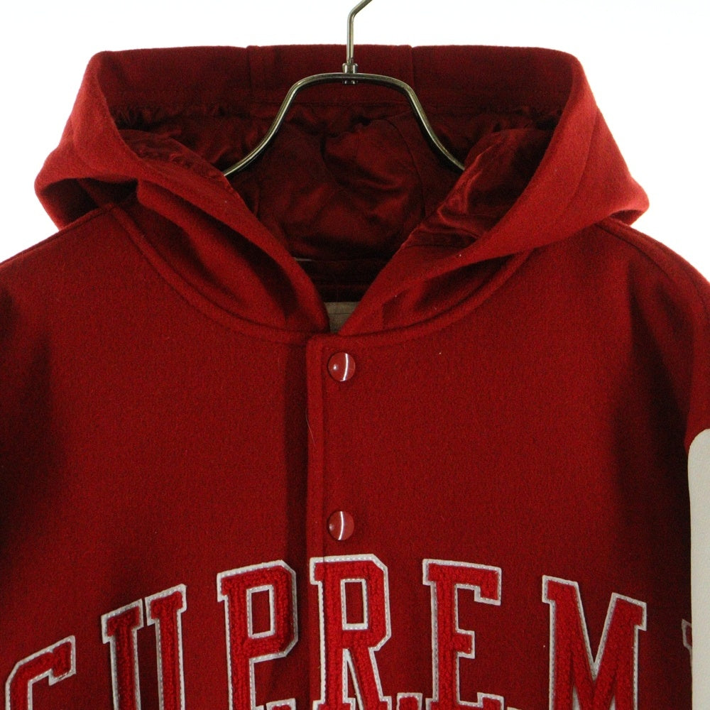 SUPREME(シュプリーム) 20AW King Hooded Varsity Jacket キングフーデッド バーシティジャケット レッド/ホワイト