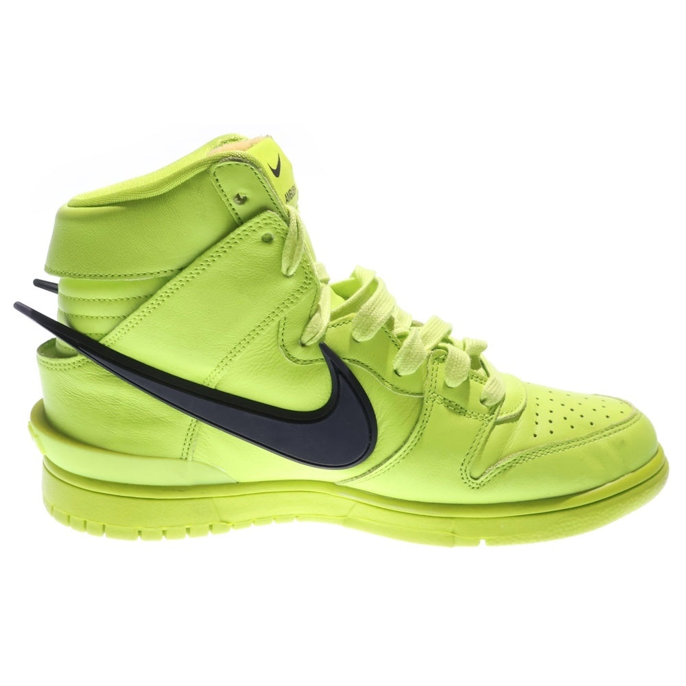 NIKE(ナイキ) ×AMBUSH DUNK HIGH FLASH LIME アンブッシュ ダンク フラッシュライム ハイカットスニーカー ネオングリーン US8/26cm CU7544-300