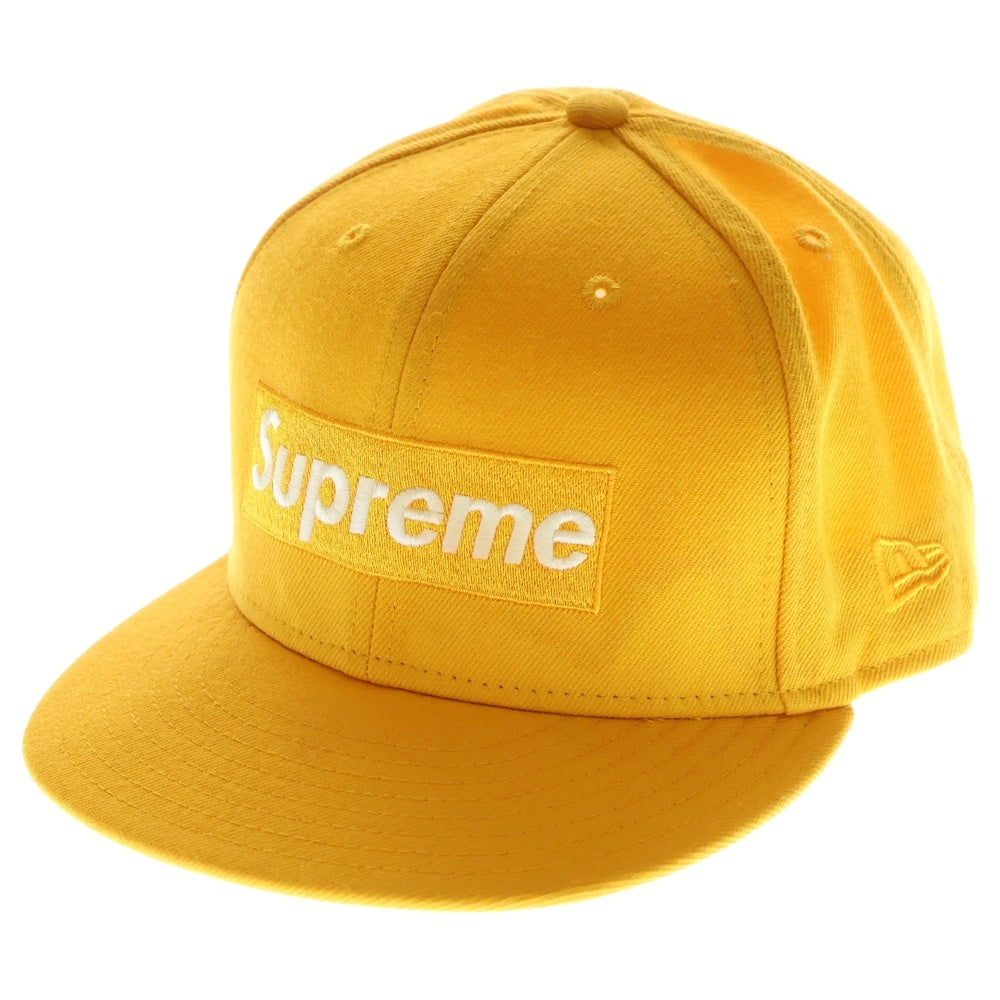 SUPREME(シュプリーム) 21SS ×NEW ERA Champions Box Logo ニューエラ チャンピオン ボックスロゴデザイン ベースボールキャップ 帽子 イエロー