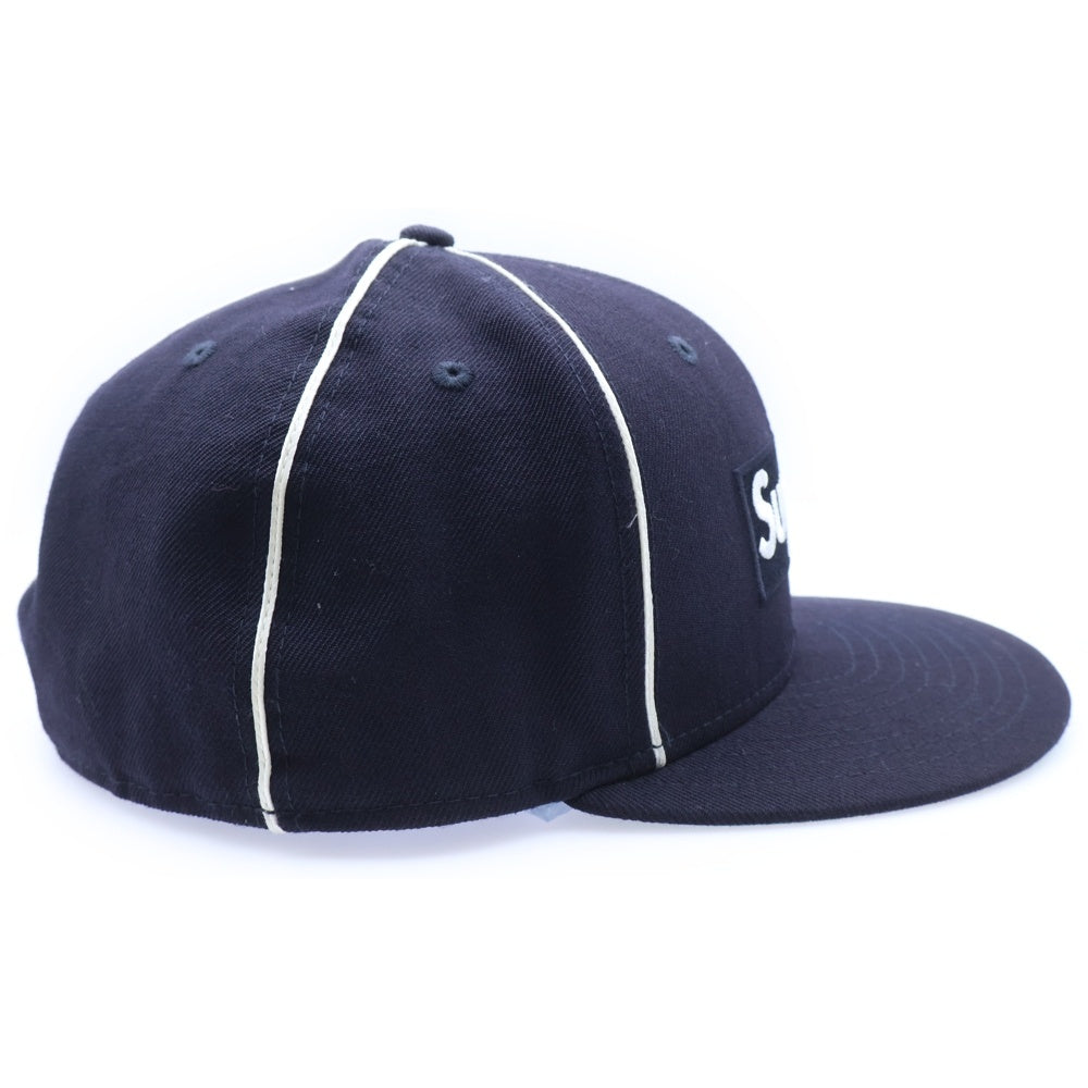 SUPREME(シュプリーム) 17SS ×New Era Box Logo 6-Panel Cap ボックスロゴ ベースボールキャップ 帽子 ネイビー