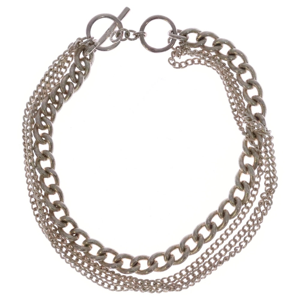 NO BRAND(ノーブランド) THEE シー マルチシェープ チェーン ブレスレット シルバー