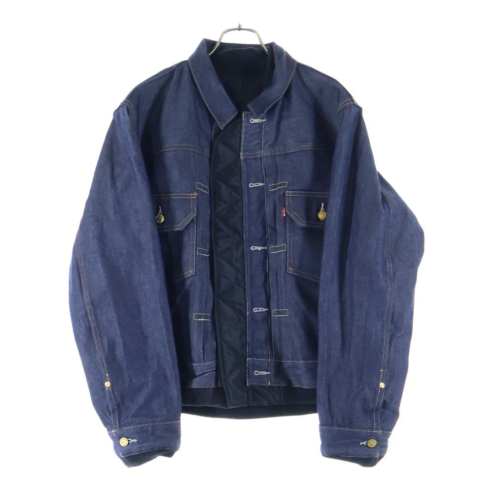 Sacai(サカイ) 25AW ×LEVI'S Men's Denim x Nylon Twill Reversible Blouson リーバイス メンズ デニム ナイロン ツイル リバーシブル ブルゾン デニムジャケット 25-03707M