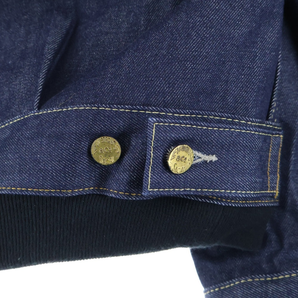 Sacai(サカイ) 25AW ×LEVI'S Men's Denim x Nylon Twill Reversible Blouson リーバイス メンズ デニム ナイロン ツイル リバーシブル ブルゾン デニムジャケット 25-03707M