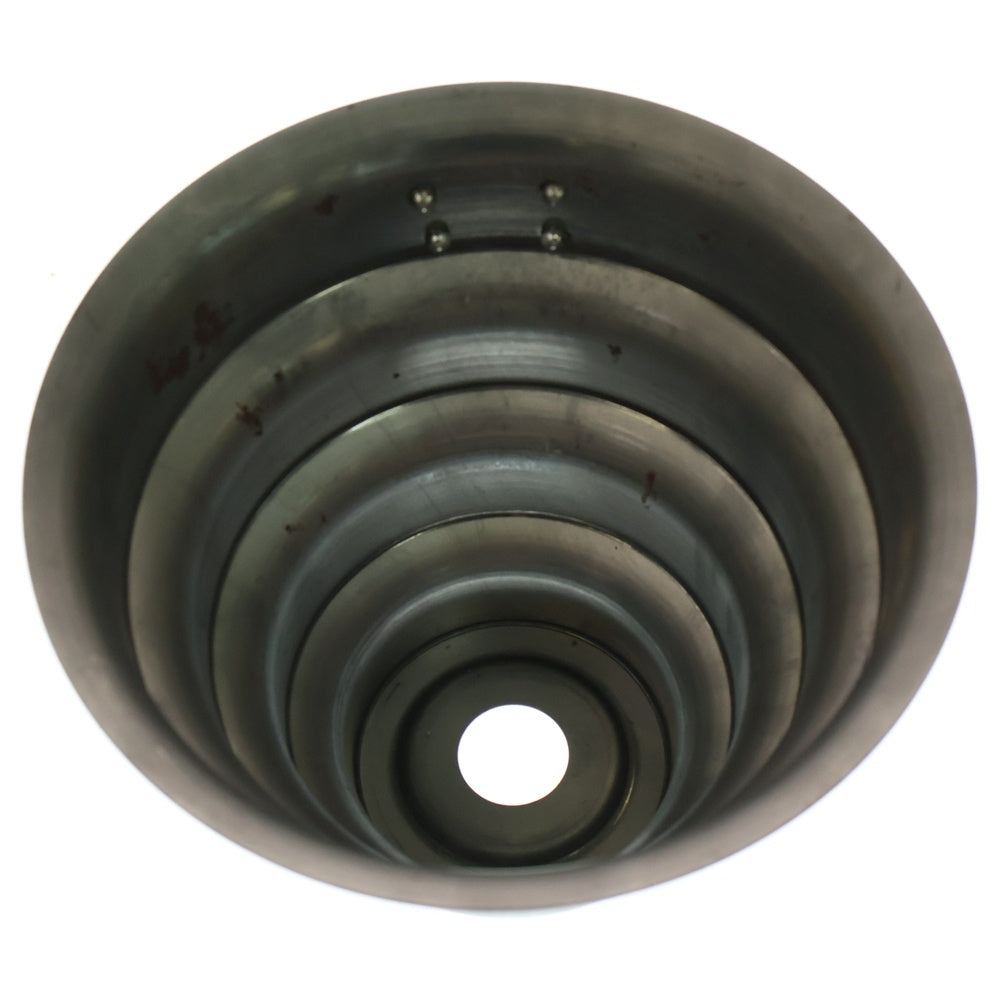 m&m(エムアンドエム) ×MASSES POT TYPE 8 - CLIFF STEEL / MEDIUM マシス クリフ 鉄鉢 ポット シルバー