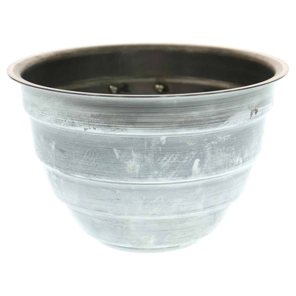 m&m(エムアンドエム) ×MASSES POT TYPE 4 - TERMIT STEEL / MEDIUM マシス ターミット 鉄鉢 ポット シルバー