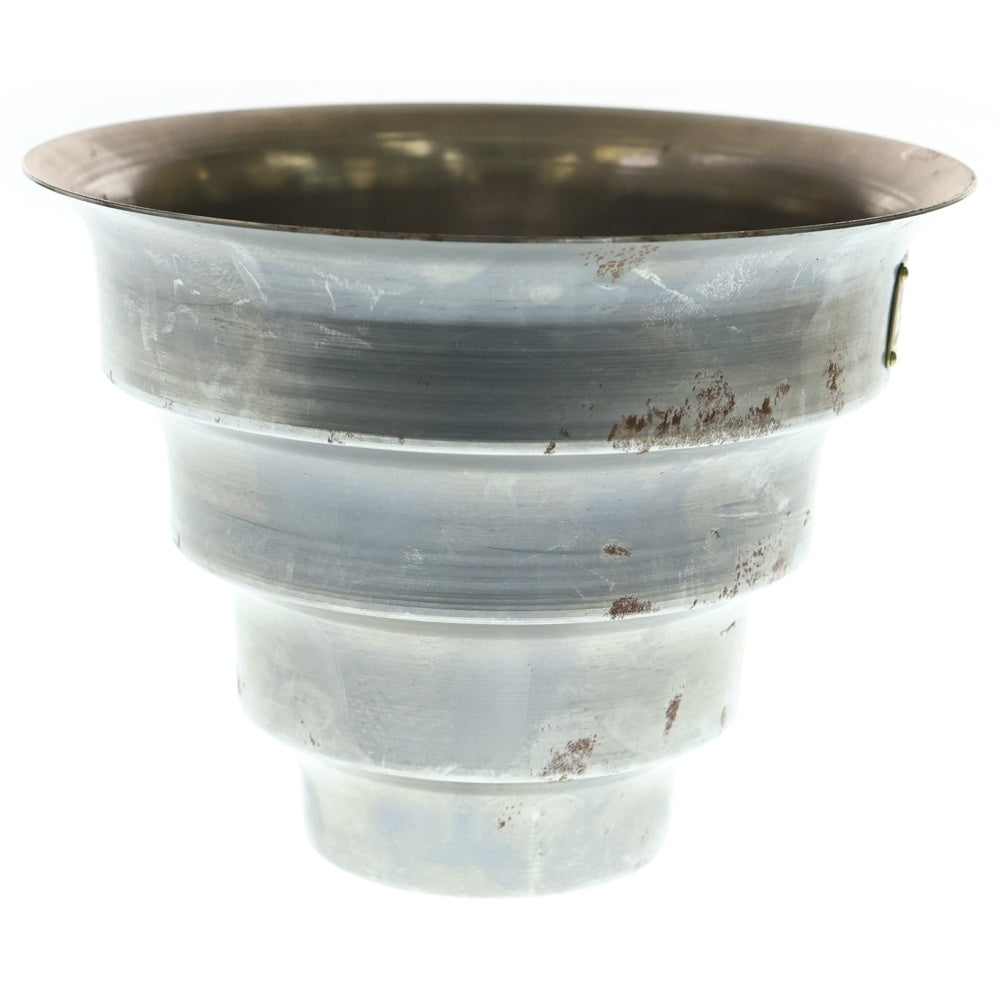 m&m(エムアンドエム) ×MASSES POT TYPE 8 - CLIFF STEEL / MEDIUM マシス クリフ 鉄鉢 ポット シルバー