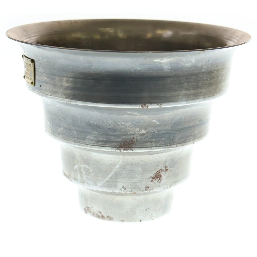 m&m(エムアンドエム) ×MASSES POT TYPE 8 - CLIFF STEEL / MEDIUM マシス クリフ 鉄鉢 ポット シルバー