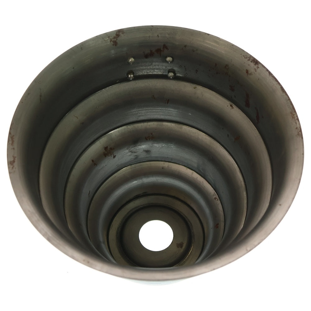 m&m(エムアンドエム) ×MASSES POT TYPE 8 - CLIFF STEEL / MEDIUM マシス クリフ 鉄鉢 ポット シルバー