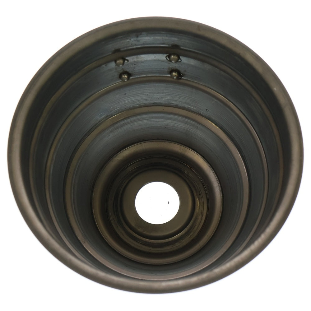 m&m(エムアンドエム) ×MASSES POT TYPE 4 - TERMIT STEEL / MEDIUM マシス ターミット 鉄鉢 ポット シルバー