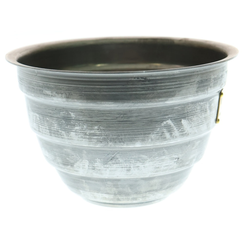 m&m(エムアンドエム) ×MASSES POT TYPE 4 - TERMIT STEEL / MEDIUM マシス ターミット 鉄鉢 ポット シルバー