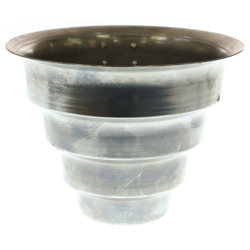 m&m(エムアンドエム) ×MASSES POT TYPE 8 - CLIFF STEEL / MEDIUM マシス クリフ 鉄鉢 ポット シルバー