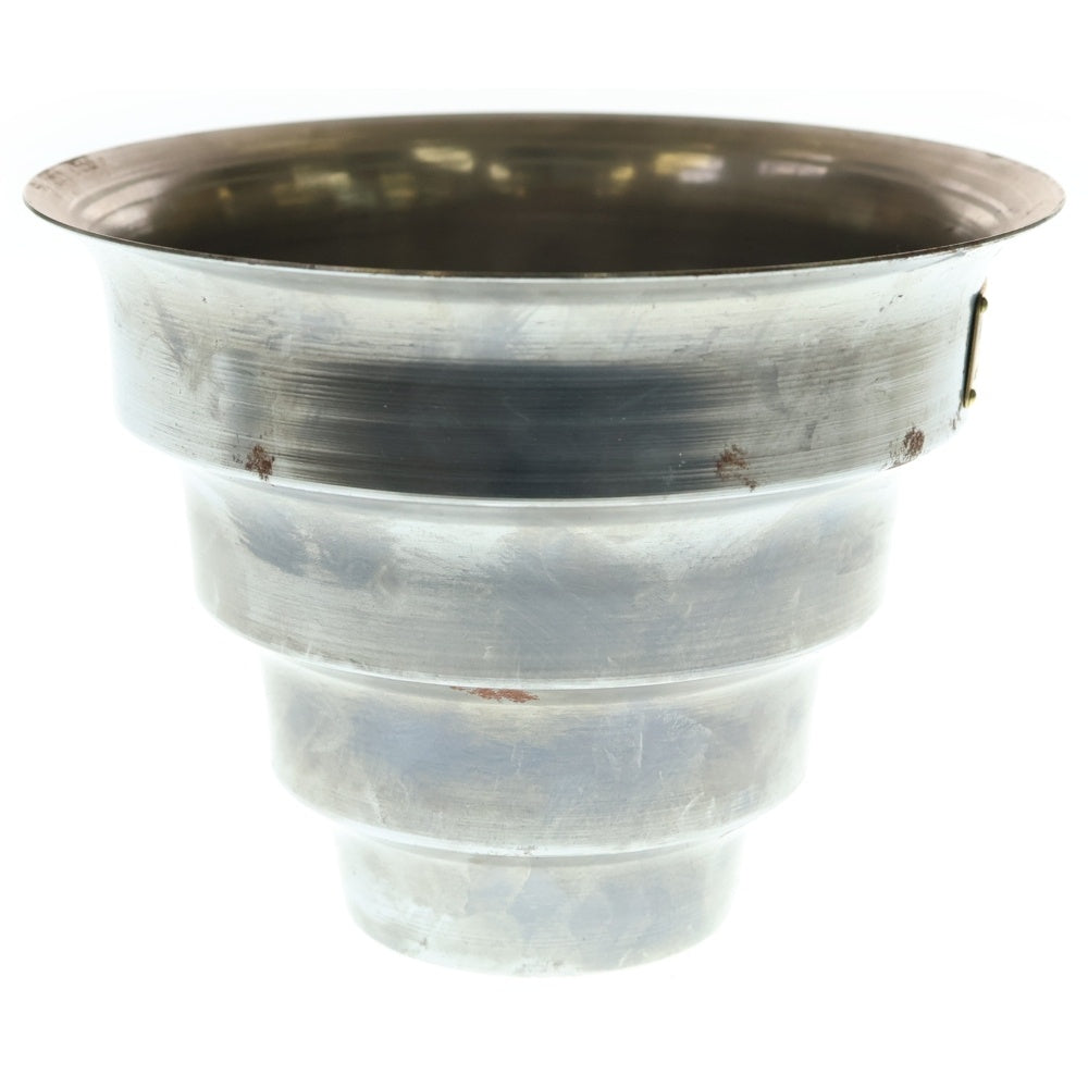 m&m(エムアンドエム) ×MASSES POT TYPE 8 - CLIFF STEEL / MEDIUM マシス クリフ 鉄鉢 ポット シルバー