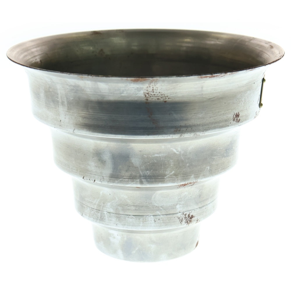 m&m(エムアンドエム) ×MASSES POT TYPE 8 - CLIFF STEEL / MEDIUM マシス クリフ 鉄鉢 ポット シルバー