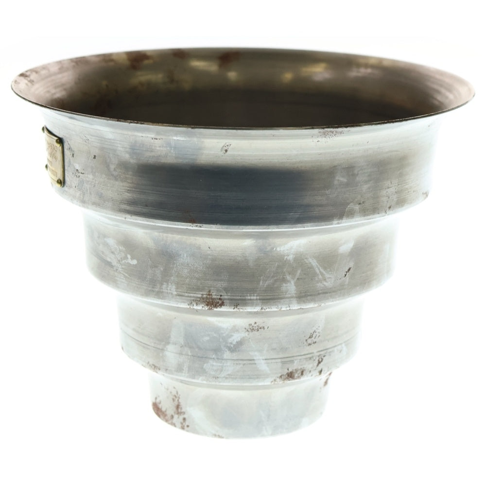 m&m(エムアンドエム) ×MASSES POT TYPE 8 - CLIFF STEEL / MEDIUM マシス クリフ 鉄鉢 ポット シルバー