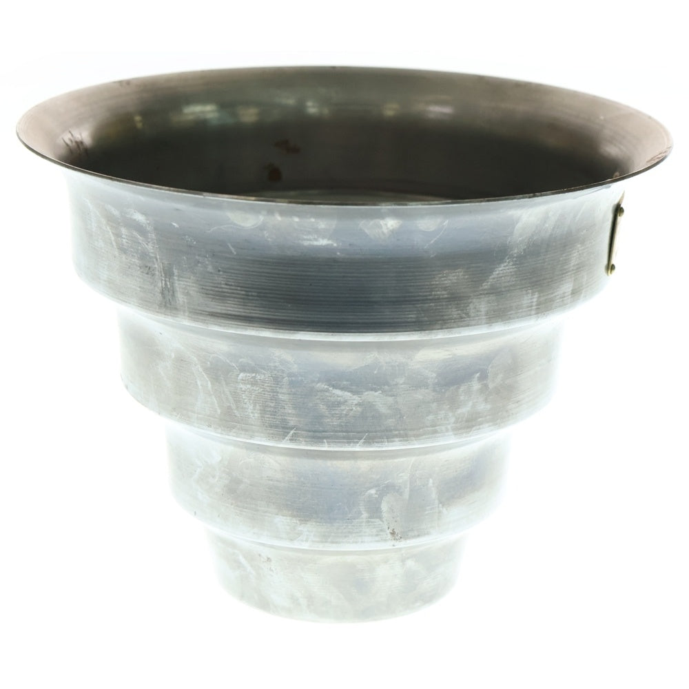 m&m(エムアンドエム) ×MASSES POT TYPE 8 - CLIFF STEEL / MEDIUM マシス クリフ 鉄鉢 ポット シルバー