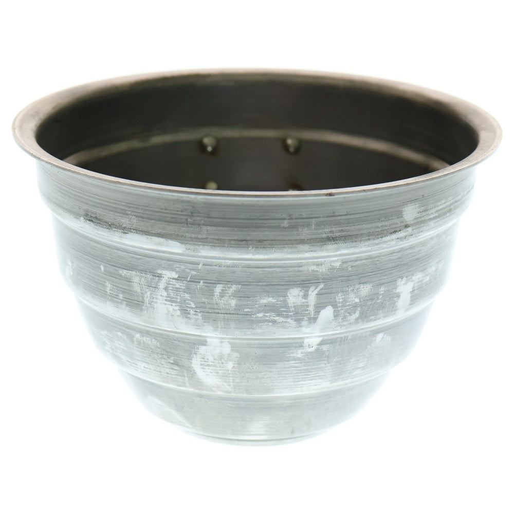 m&m(エムアンドエム) ×MASSES POT TYPE 4 - TERMIT STEEL / MEDIUM マシス ターミット 鉄鉢 ポット シルバー