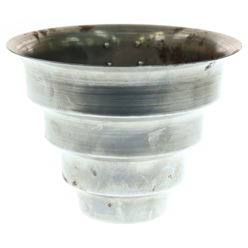 m&m(エムアンドエム) ×MASSES POT TYPE 8 - CLIFF STEEL / MEDIUM マシス クリフ 鉄鉢 ポット シルバー