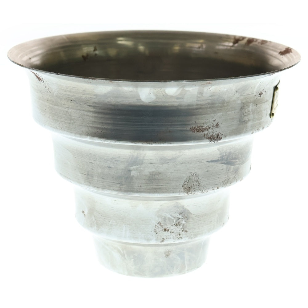 m&m(エムアンドエム) ×MASSES POT TYPE 8 - CLIFF STEEL / MEDIUM マシス クリフ 鉄鉢 ポット シルバー