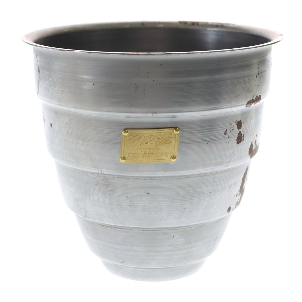m&m(エムアンドエム) ×MASSES POT TYPE 1 - Chrysails STEEL / MEDIUM マシス クリサリス 鉄鉢 ポット シルバー
