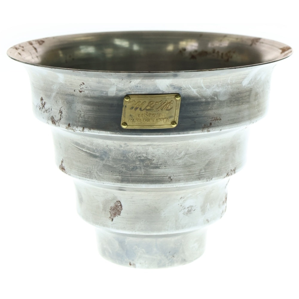 m&m(エムアンドエム) ×MASSES POT TYPE 8 - CLIFF STEEL / MEDIUM マシス クリフ 鉄鉢 ポット シルバー