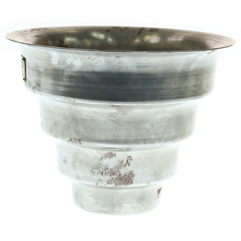 m&m(エムアンドエム) ×MASSES POT TYPE 8 - CLIFF STEEL / MEDIUM マシス クリフ 鉄鉢 ポット シルバー