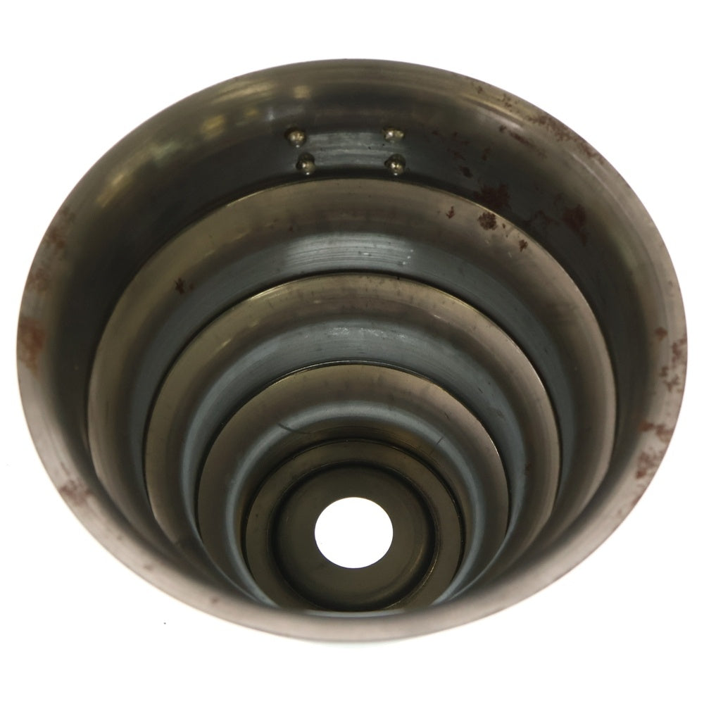 m&m(エムアンドエム) ×MASSES POT TYPE 8 - CLIFF STEEL / MEDIUM マシス クリフ 鉄鉢 ポット シルバー