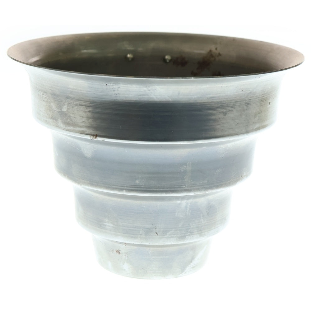 m&m(エムアンドエム) ×MASSES POT TYPE 8 - CLIFF STEEL / MEDIUM マシス クリフ 鉄鉢 ポット シルバー