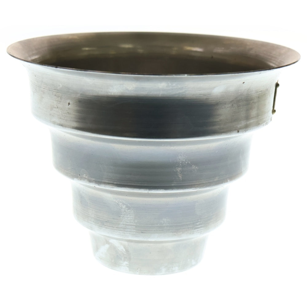 m&m(エムアンドエム) ×MASSES POT TYPE 8 - CLIFF STEEL / MEDIUM マシス クリフ 鉄鉢 ポット シルバー