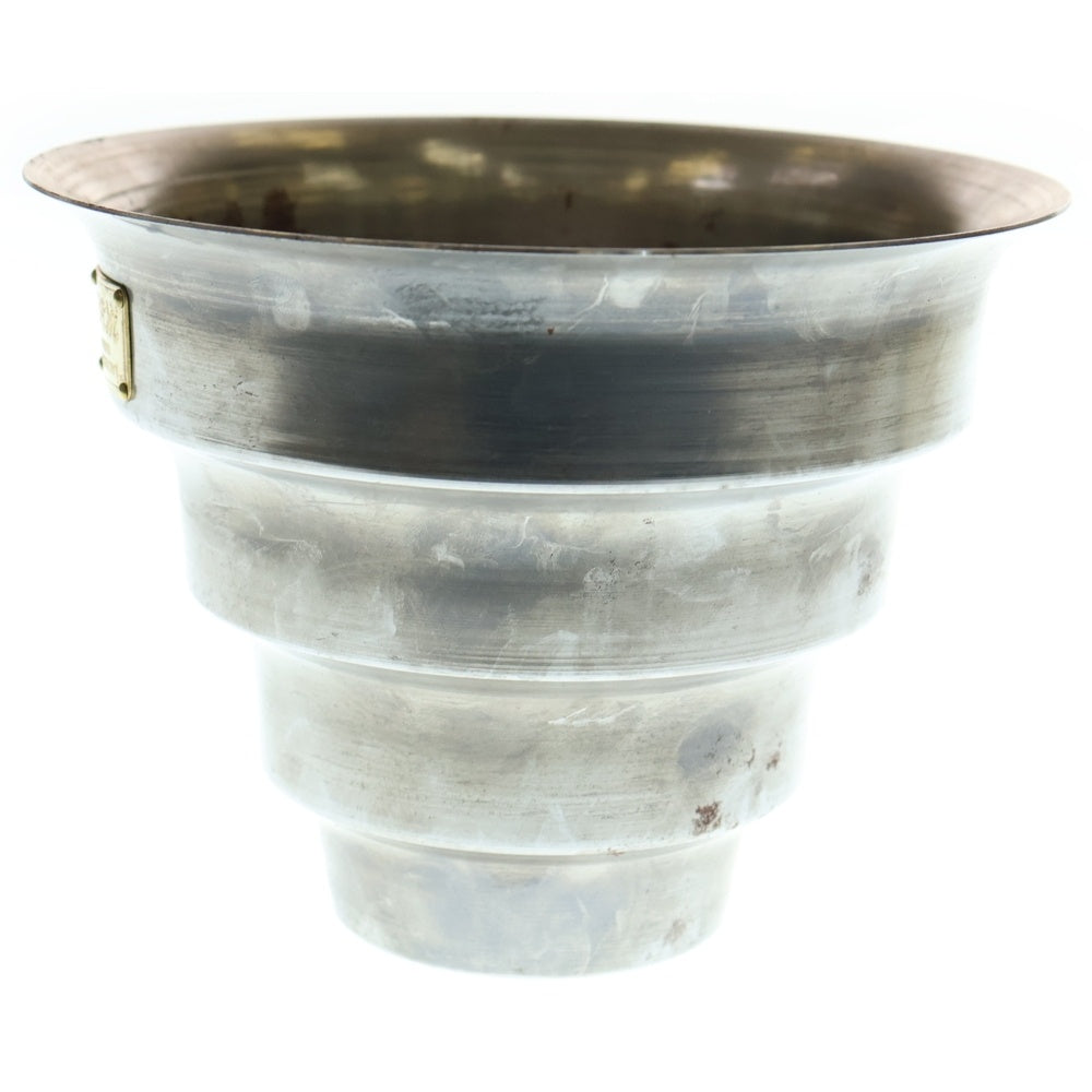 m&m(エムアンドエム) ×MASSES POT TYPE 8 - CLIFF STEEL / MEDIUM マシス クリフ 鉄鉢 ポット シルバー