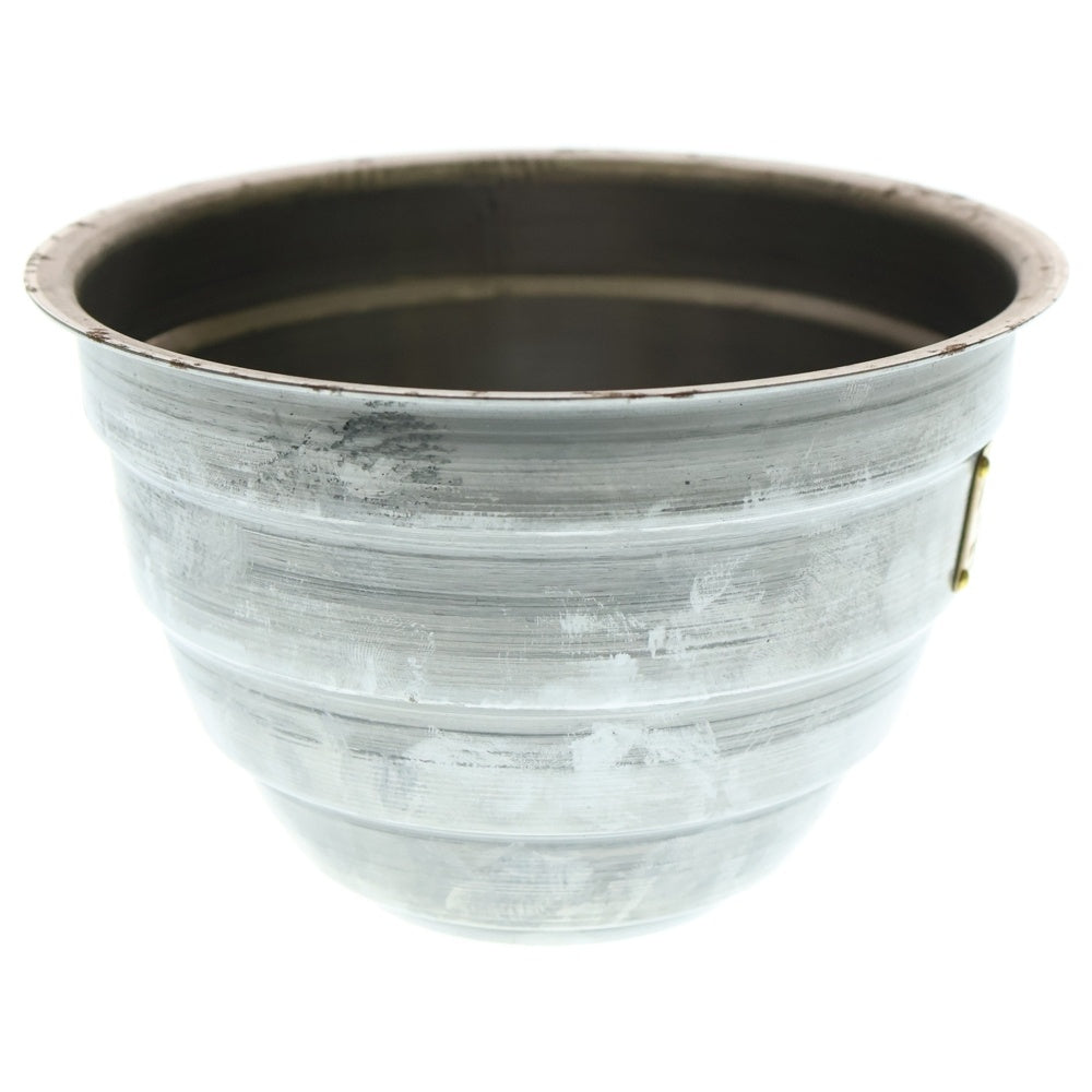 m&m(エムアンドエム) ×MASSES POT TYPE 4 - TERMIT STEEL / MEDIUM マシス ターミット 鉄鉢 ポット シルバー